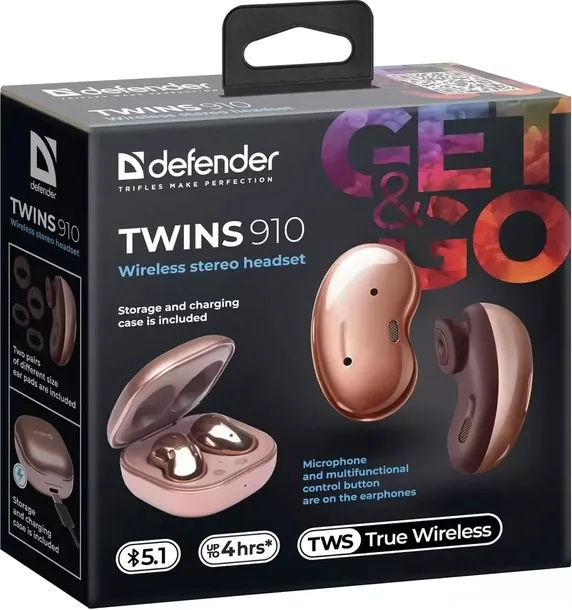 sluchawki-defender-bluetooth-twins-910-bronze-stan-nowy