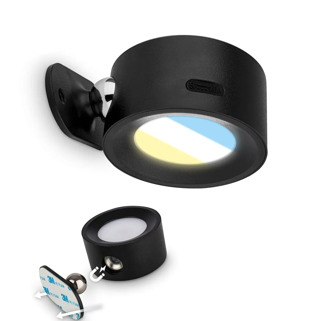 kinkiet-led-cct-bezprzewodowy-czarny-zmienne-barwy-sciemnianie-aku-korytarz-stan-nowy