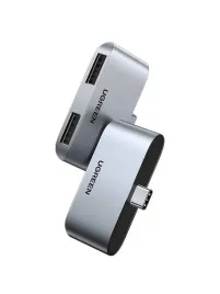 adapter-ugreen-cm412-usb-c-do-2x-usb-3-0-szary