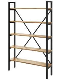 regal-loft-industrialny-na-ksiazki-dab-d5-20-60cm