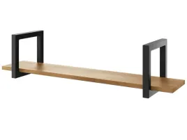 polka-wiszaca-industrial-loft-ksiazki-dab-140-cm