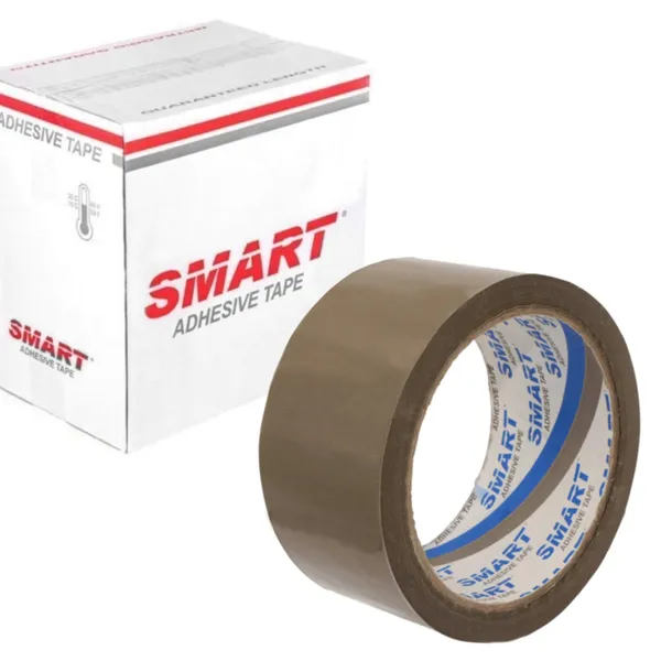 Taśma pakowa SMART 48x66, Brąz, brązowa 48/66y karton 36 sztuk, klejąca