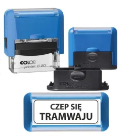 pieczatka-niebieska-czep-sie-tramwaju-zabawne-smieszne-gadzety-prezent