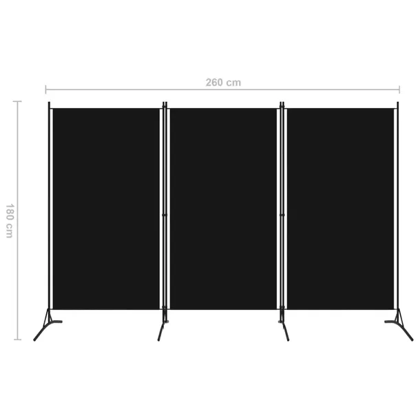 parawan-3-panelowy-czarny-260-x-180-cm-stan-nowy