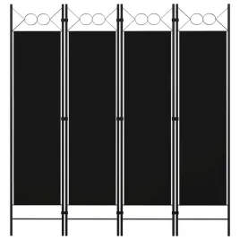 parawan-4-panelowy-czarny-160-x-180-cm