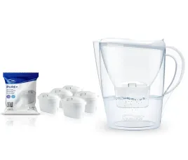 dzbanke-filtrujacy-aqualogis-harmony-bialy-5-filtrow-pure-maxtra