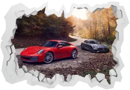 naklejki-na-sciane-3d-porsche-130x90
