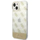 oryginalne-etui-iphone-14-plus-guess-hardcase-4g-pattern-script-zlote