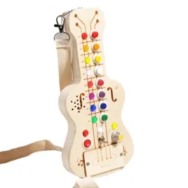 drewniana-gitara-sensoryczna-led-montessori-z-wlacznikami-swiatlo-zabawa