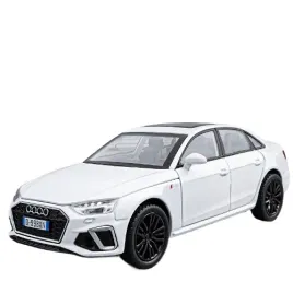 audi-a4-metalowy-model-samochodu-1-32-dzwiek-swiatlo-prezent-bialy