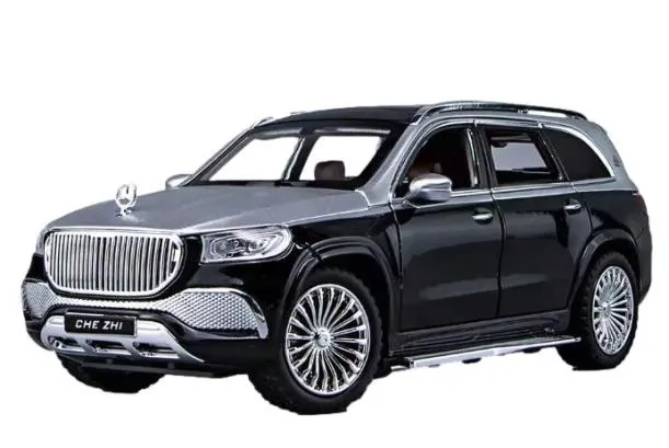 MERCEDES GLS600 SUV METALOWY MODEL SAMOCHODU 1:24 DŹWIĘK ŚWIATŁO CZARNY