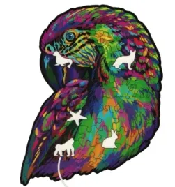 puzzle-kolorowe-w-ksztalcie-zwierzat-papuga