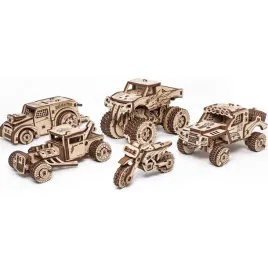 drewniane-puzzle-3d-zestaw-pojazdow-5szt-do-zlozenia-diy