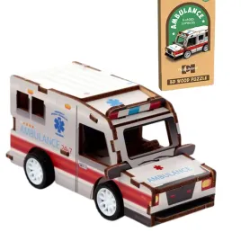 puzzle-drewniane-3d-mini-karetka-ambulans-auto-samochod-prezent