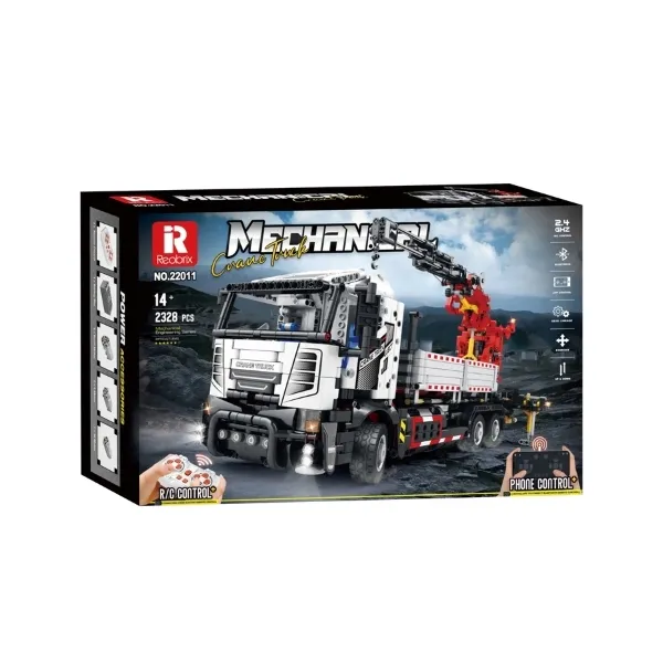 klocki-reobrix-22011-ciezarowka-dzwig-full-function-crane-2328-elementow