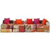 puf-modulowy-4-osobowy-patchwork-tkanina-stan-nowy