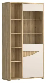 witryna-poem-dab-mauvella-200-cm-z-polkami-i-szklem-hartowanym-forte