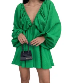 kobieca-elegancka-sukienka-sexy-mini-trapezowa-zielona-m-gole-plecy