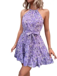 piekna-damska-sukienka-mini-modna-w-kwiaty-fioletowa-purple-wiazana-xl