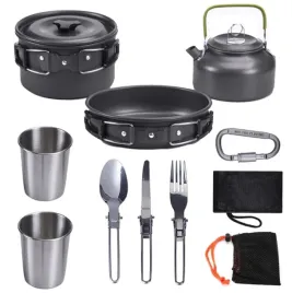 naczynia-turystyczne-kempingowe-komplet-garnki-czajnik-camping-biwak