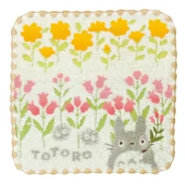 mini-recznik-totoro-z-dzikimi-kwiatami-25-x-25-cm-100percent-bawelna