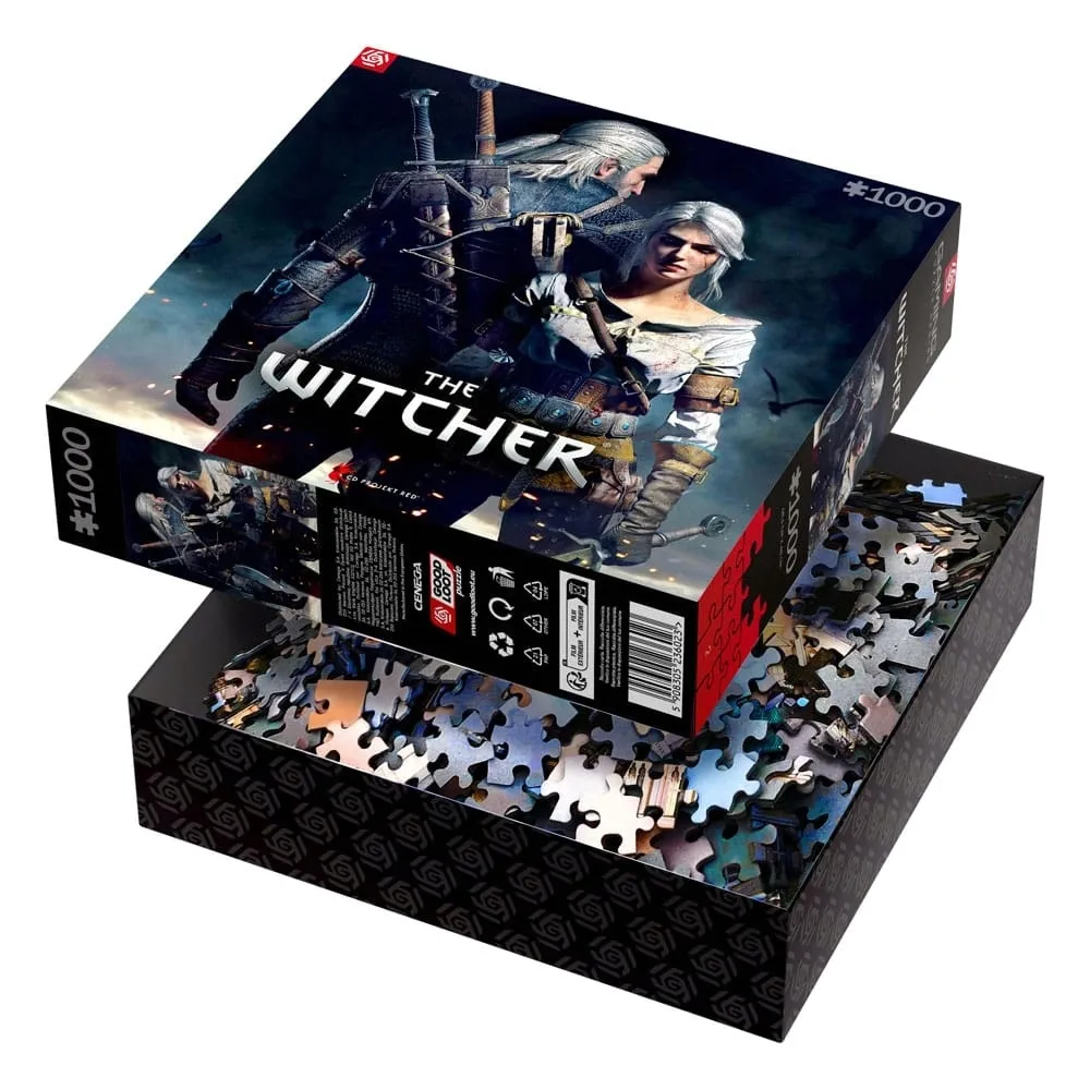 puzzle-gaming-the-witcher-geralt-i-ciri-1000-elementow-stan-nowy