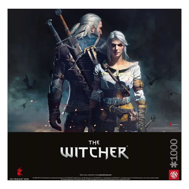 puzzle-gaming-the-witcher-geralt-i-ciri-1000-elementow-kolekcja-inna