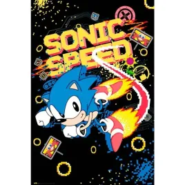 plakat-sonic-the-hedgehog-energetyczny-motyw-zagraj-w-przestrzeni