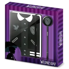 karactermania-zestaw-notesow-i-dlugopisow-wednesday-varsity-diary-officia
