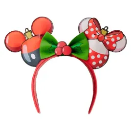 loungefly-disney-mickey-and-minnie-swiateczna-opaska-z-uszami-do-wlosow