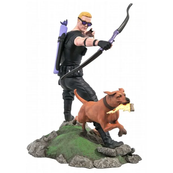 diamond-select-figurki-marvel-gallery-hawkeye-dog-diorama-23-cm-rodzaj-gadzetu-filmowy