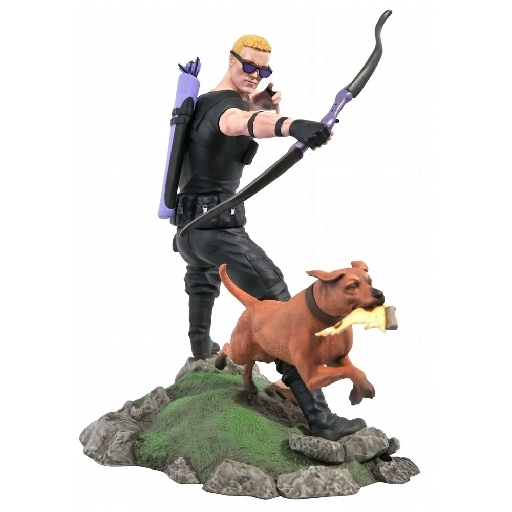 diamond-select-figurki-marvel-gallery-hawkeye-dog-diorama-23-cm-stan-nowy