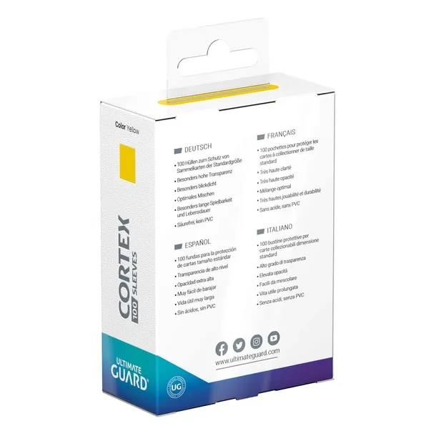 profi-sleevy-ultimate-guard-cortex-standard-100szt-zolte-format-koszulki-standard-card-game-66x91