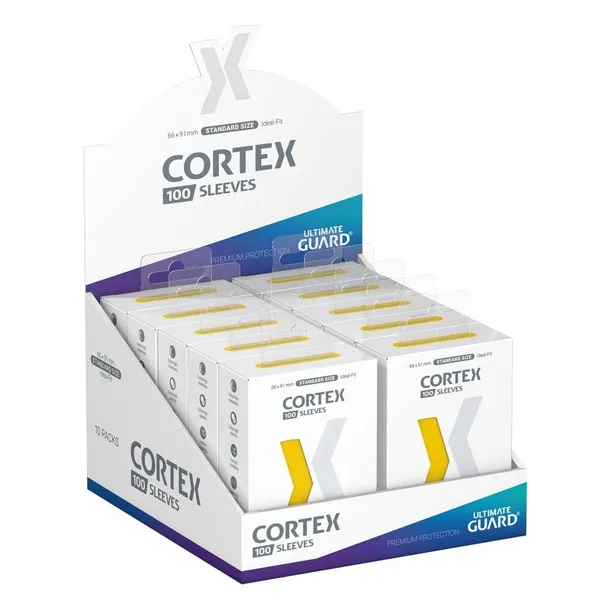 profi-sleevy-ultimate-guard-cortex-standard-100szt-zolte-producent-ultimate-guard