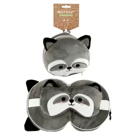 puckator-poduszka-podrozna-i-opaska-na-oczy-relaxeazzz-raccoon