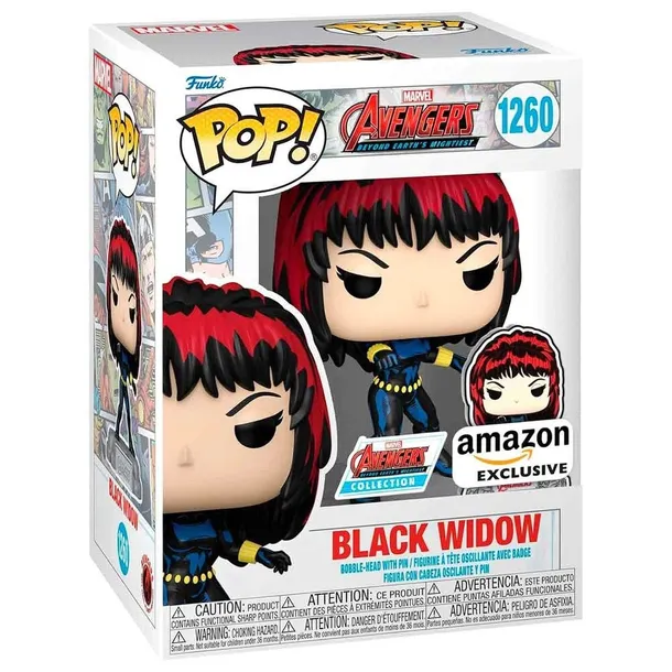 Funko Pop! Marvel Avengers: Czarna Wdowa z Pinem - 60. rocznica komiksu