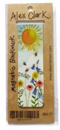 alex-clarkmagnetyczna-zakladka-do-ksiazki-47x117-mm-slonce-i-kwiaty