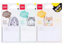 deli-notes-samoprzylepny-25-kartek-motywy-lisek-kotek-piesek