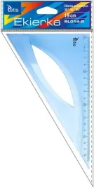 ekierka-prostokatna-tetis-19-cm-przezroczysta-niebieska