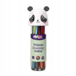 strigo-flamastry-panda-12-szt-zmywalne-nietoksyczne-jasne-kolory