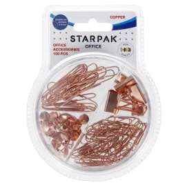 starpak-zestaw-akcesoriow-biurowych-miedzianych-100-szt