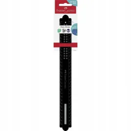 faber-castell-linijka-dots-30-cm-czarna-z-recyklingu-odporna-na-zlamania