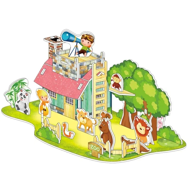 puzzle-3d-zoo