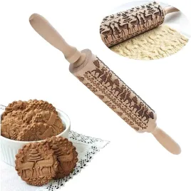 drewniany-walek-do-ciasta-swiateczny-wzor-ciastka-pieczenie-boze-narodzenie