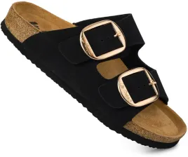 lee-cooper-damskie-klapki-eleganckie-klamry-regulacja-czarne-39