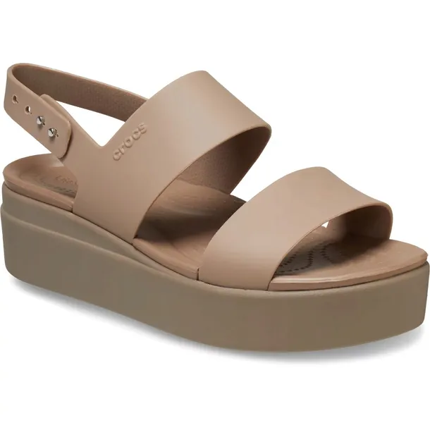 Crocs Wygodne Sandały Damskie na Koturnie Brooklyn Low Wedge 39-40