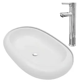 umywalka-z-bateria-mieszajaca-ceramiczna-owalna-biala