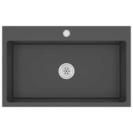 recznie-robiony-zlew-kuchenny-czarny-stal-nierdzewna