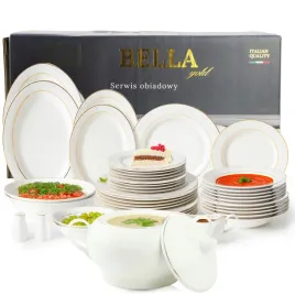 serwis-obiadowy-porcelanowy-48el-zestaw-talerzy-bialych-zloty-pasek-12-osob
