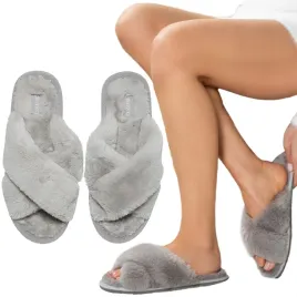 soxo-kapcie-damskie-szare-39-40-klapki-z-futerkiem-prezent-dla-kobiety